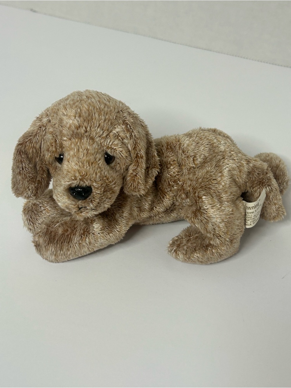Russ Browning Pets Light Brown Puppy Dog 7” Plush Stuffed Animal Vintage  Good p